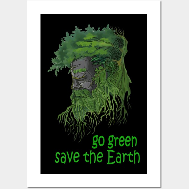 Go green,save the Earth Wall Art by paintSkiller